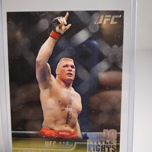 UFC Brock Lesnar Trading Card - Red Shorts